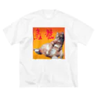 烏龍の烏龍(猫) ビッグシルエットTシャツ