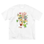 Cody the LovebirdのChubby Bird 「何よりも大切なこと。　それは鳥さんを愛すること。」  ビッグシルエットTシャツ