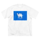 Torinomaの白い内気な駱駝くん ビッグシルエットTシャツ