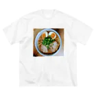 ミステリーキャラクターズの美味しいラーメン ビッグシルエットTシャツ