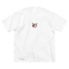 リカリカの猫のたまのすけ君 ビッグシルエットTシャツ