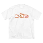 Kotetsu diary(SUZURI店)のアビシニアン×マリトッツォ ビッグシルエットTシャツ