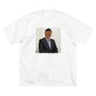 福井風俗体験記の門戸志郎 肖像 ビッグシルエットTシャツ