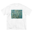 X-Artのゴッホ / 花咲くアーモンドの木の枝(1890) ビッグシルエットTシャツ