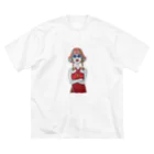 S2ショップのColorful Hair Woman No.3 Big T-Shirt