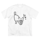 ののの猫屋敷の【きゃっち】 ビッグシルエットTシャツ