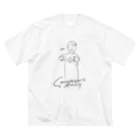 ぴよぴよさいとの神父さんのゆびわ ビッグシルエットTシャツ