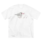 まめるりはことりの幸せ文鳥ちゃん【まめるりはことり】 Big T-Shirt