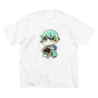 みぎてんのみぎてんめちゃかわ ビッグシルエットTシャツ