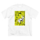 Cordelia　SUZURI分室のGERDA "Collage yellow" Big T-Shirt