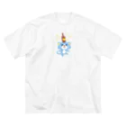 TICTOCのどうぶつショップのほんわか通りのこねこさん ビッグシルエットTシャツ