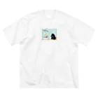 ナイロドノのバーガーの降る昼 ビッグシルエットTシャツ