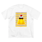 ✨🌈✨ユラクラカン🇯🇵 ✨🌈✨の🌟🍮🌟ハッピープリンワールド🌟🍮🌟 ビッグシルエットTシャツ