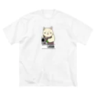 ＋Whimsyのレジねこ ビッグシルエットTシャツ