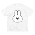 こつｗのおみせの量産うさぎ まゆげ ver.ホワイト Big T-Shirt