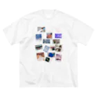 𝙈𝙊𝙈𝙊'𝙨 𝙎𝙝𝙤𝙥のMOMOとコラージュ ビッグシルエットTシャツ