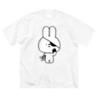 こつｗのおみせの量産うさぎ 中二病 ビッグシルエットTシャツ