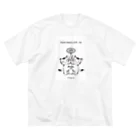 mikepunchのPeace begins with me おにぎりキッズ ビッグシルエットTシャツ