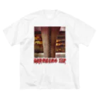 奇声のジッパー焼き印 ビッグシルエットTシャツ