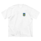 puikkoの国章　ウクライナ（ワンポイント） ビッグシルエットTシャツ