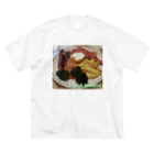 フォーヴァのEnglish breakfast ビッグシルエットTシャツ