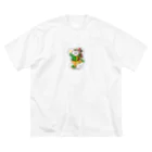 オイモコゾーのピッザァラータ・オジィ ビッグシルエットTシャツ