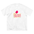 Citron Note (ｼﾄﾛﾝﾉｰﾄ)の苺ショートケーキ ビッグシルエットTシャツ