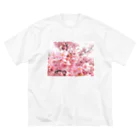 prudentの桜満開 ビッグシルエットTシャツ