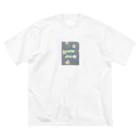 326mtfujiのcalm down しようねグッズパターン2 ビッグシルエットTシャツ