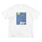 zimei-diary の怪獣の赤ちゃんと唐草の世界 ビッグシルエットTシャツ