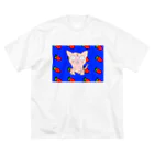 物販 ぶっ契りの正直ねこ ビッグシルエットTシャツ