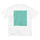 WORDMAN　SHOPのたまごドットからうさぎ誕生？青 Big T-Shirt