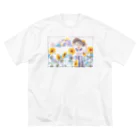 背骨の夏の微笑み ビッグシルエットTシャツ