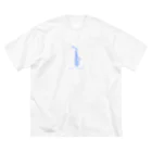 saiのあるとさくそふぉん（ブルー） ビッグシルエットTシャツ