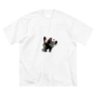 わんこわんこの黒犬サキたん ビッグシルエットTシャツ