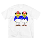 Nobby's SUZURI shopの双子のおじさん ビッグシルエットTシャツ