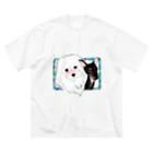 オフィシーナ　ロンポペのモフちゃんとツンデレちゃん ビッグシルエットTシャツ