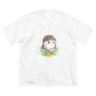 SatoNaokiのお別れイラスト ビッグシルエットTシャツ