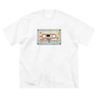 HANNAH street wear ハンナ　ストリートウェア(カバ店長)のHANNAH  street wear "Cassette  Tape“ Big T-Shirt