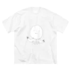 わがままボディショップの無表情くん(筋肉) ビッグシルエットTシャツ