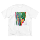 tuku.moのペイントたらたら(サボテン) Big T-Shirt