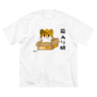 くまおのままの神社猫ちゃこ　箱入り娘(ちゃこ) ビッグシルエットTシャツ