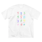 caracoo_design_oのダイヤルパッド(カラフル) ビッグシルエットTシャツ