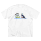 POTAMOI.officialの海洋生態系安全維持条約 ビッグシルエットTシャツ