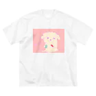 TAMANOIKIのお寿司をたべるわんちゃん ビッグシルエットTシャツ