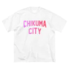 JIMOTOE Wear Local Japanの千曲市 CHIKUMA CITY ビッグシルエットTシャツ