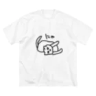 ののの猫屋敷のたたみいわし ビッグシルエットTシャツ