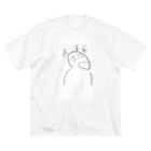 moaninのヘロヘロくん ビッグシルエットTシャツ