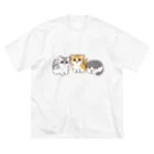 ふわにゃんshopののんびりにゃんず ビッグシルエットTシャツ