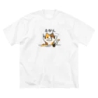 楽猫楽描しげ屋のふびん ビッグシルエットTシャツ